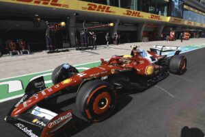 Monoposto Ferrari in pista
