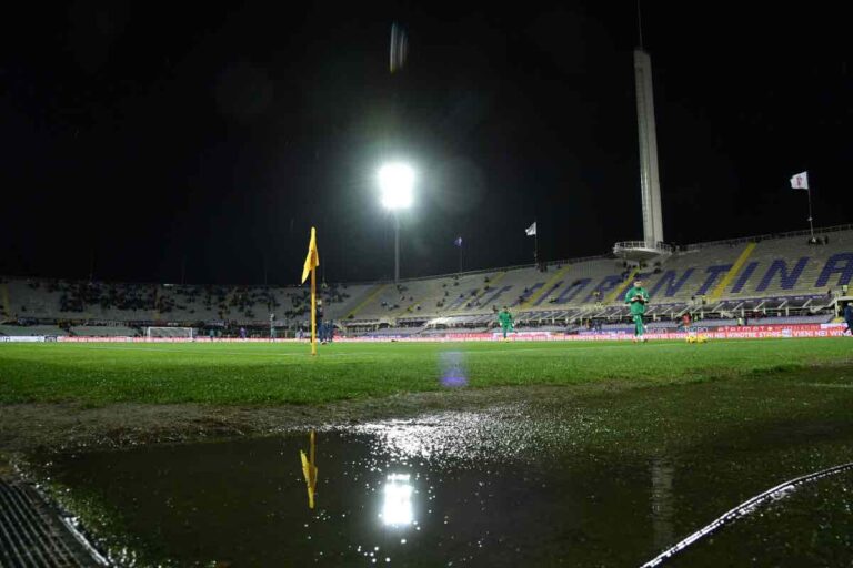 Stadio Artemio Franchi allagato