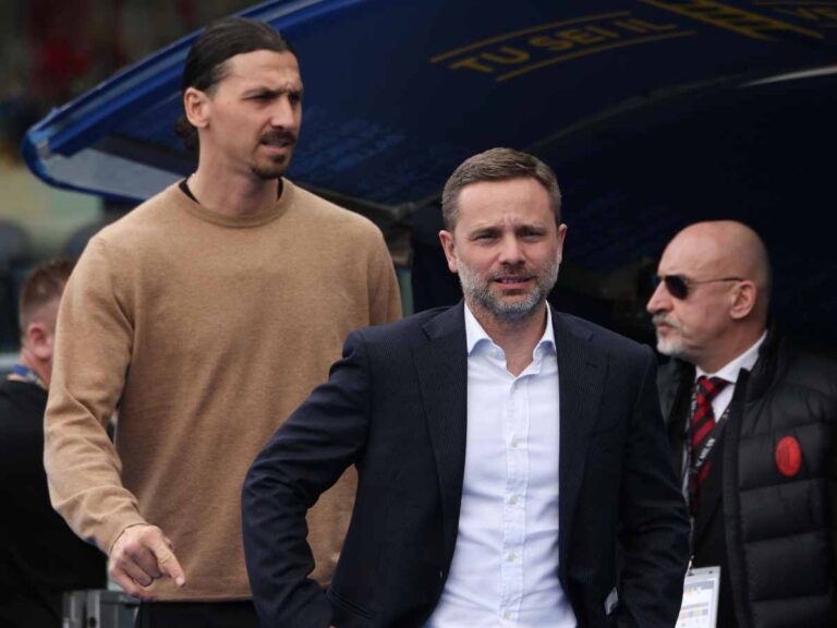 Furlani e Ibrahimovic a bordo campo