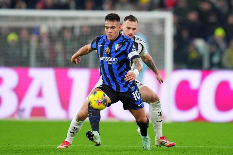 Inter Juve giocatori in campo