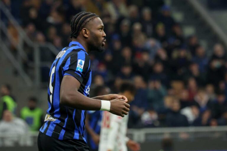 Marcus Thuram con la maglia dell'Inter