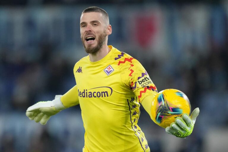 De Gea tra i pali della Fiorentina