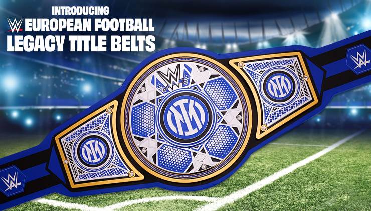 La cintura WWE personalizzata con il logo dell'Inter