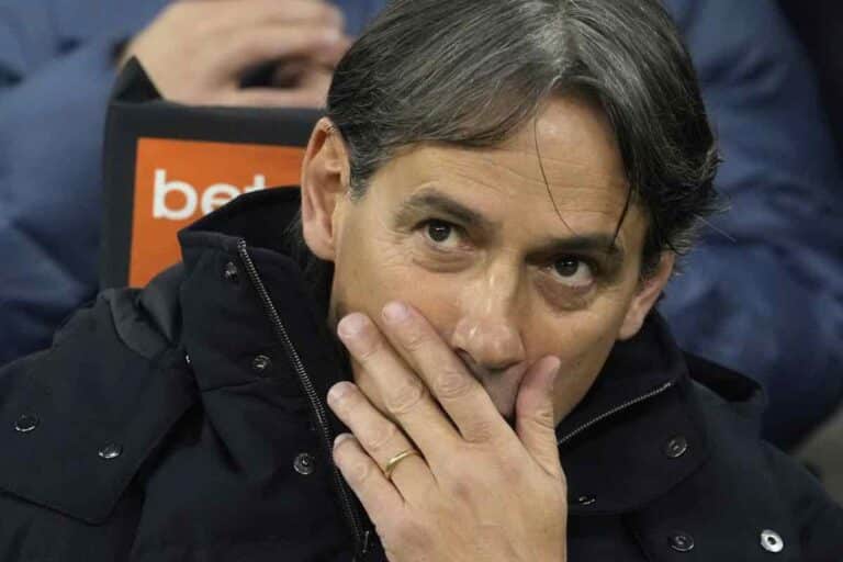 Inzaghi preoccupato in panchina