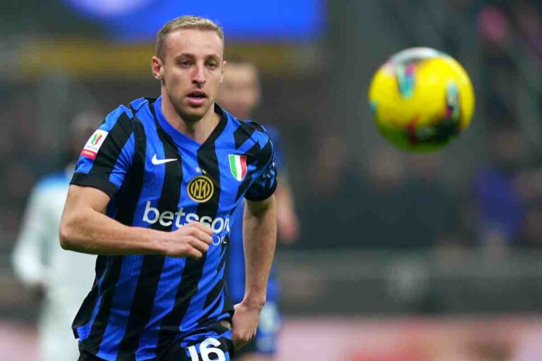 Davide Frattesi in una partita dell&#039;Inter