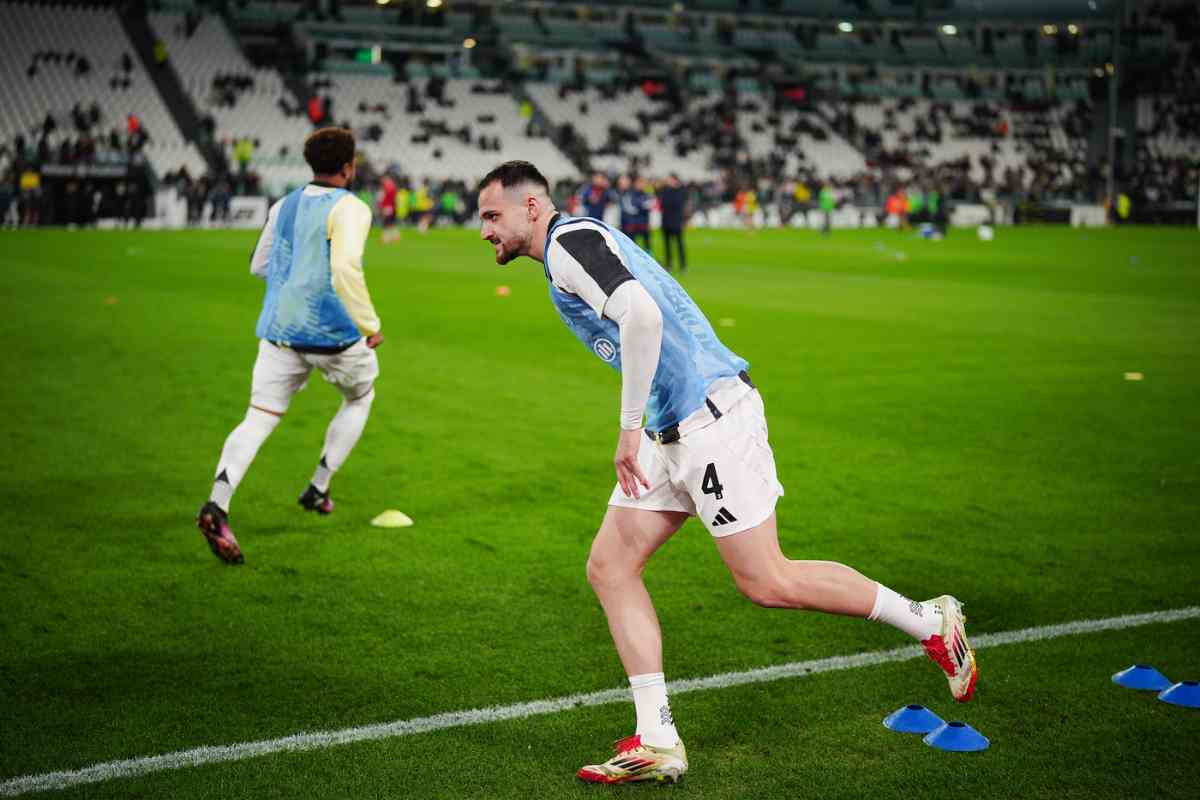 Gatti nel corso del riscaldamento
