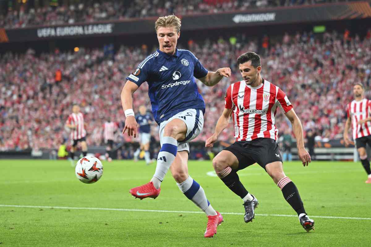 Hojlund con il Manchester United