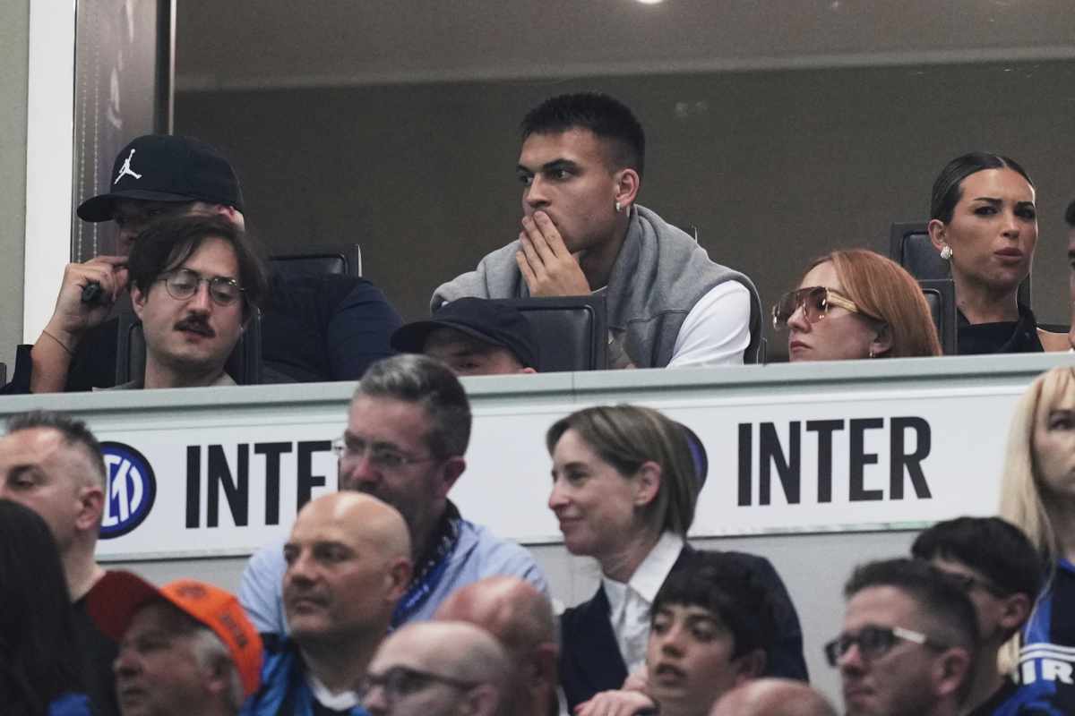 Lautaro Martinez in tribuna