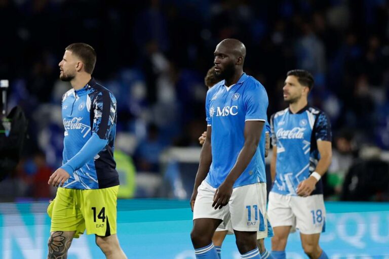 Napoli deluso in campo