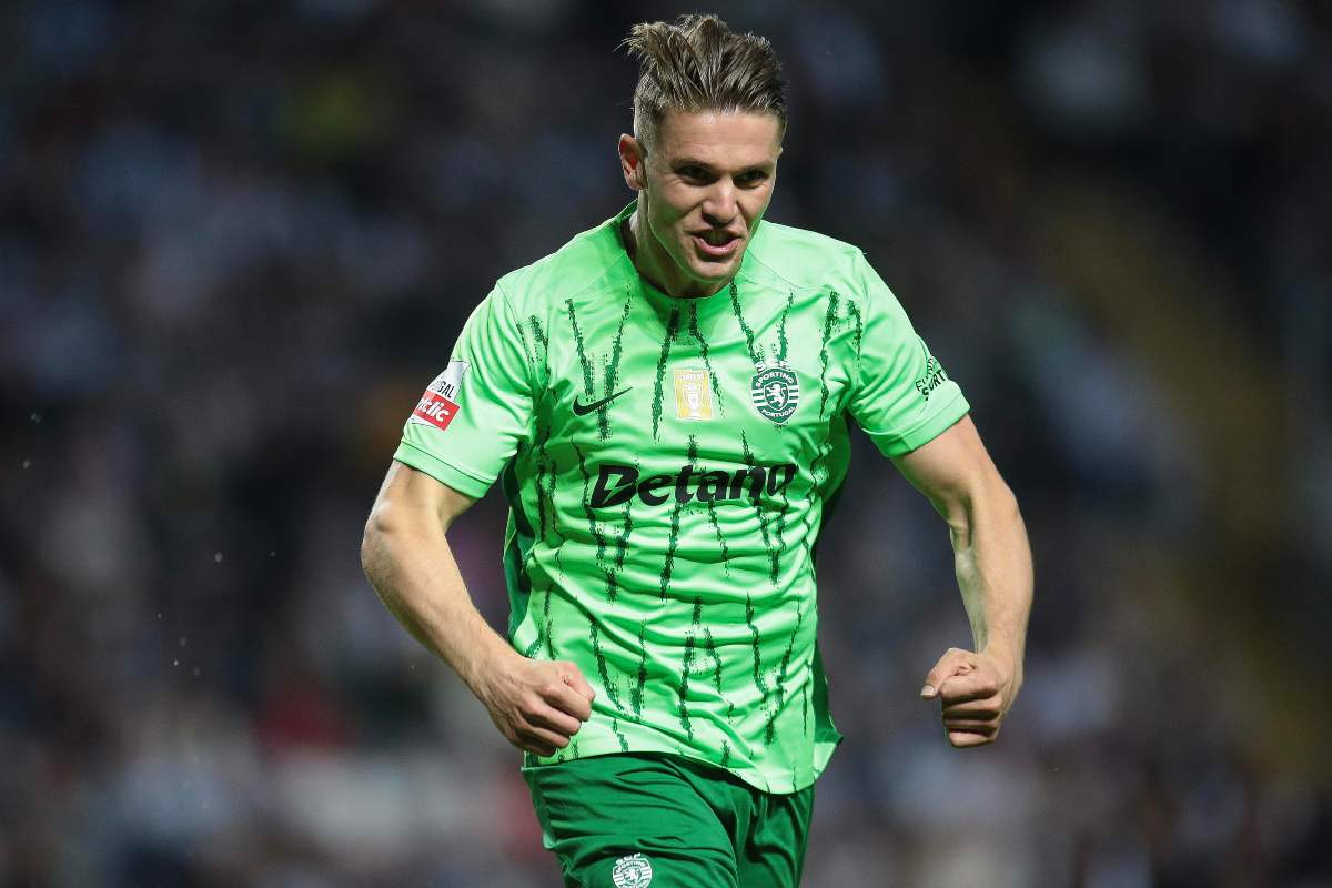 Gyokeres festeggia dopo un gol con la maglia dello Sporting Lisbona