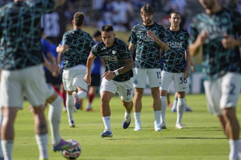 Giocatori Inter in campo