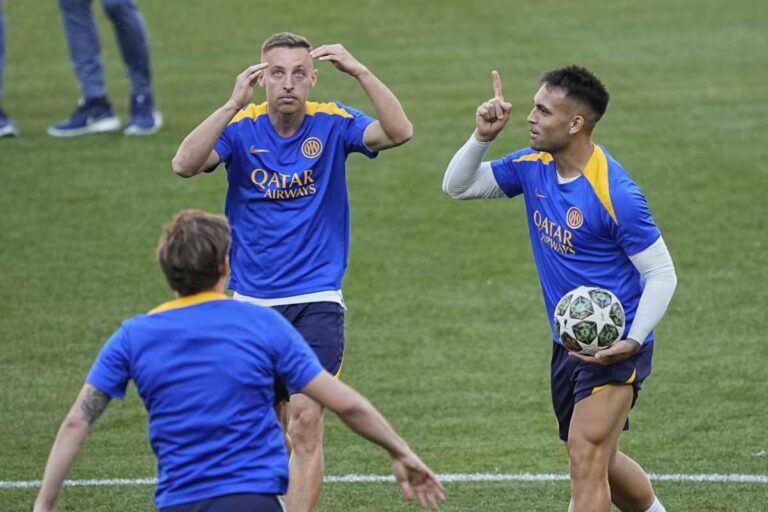 Giocatori Inter in campo