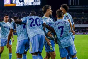 Esultanza giocatori Juventus