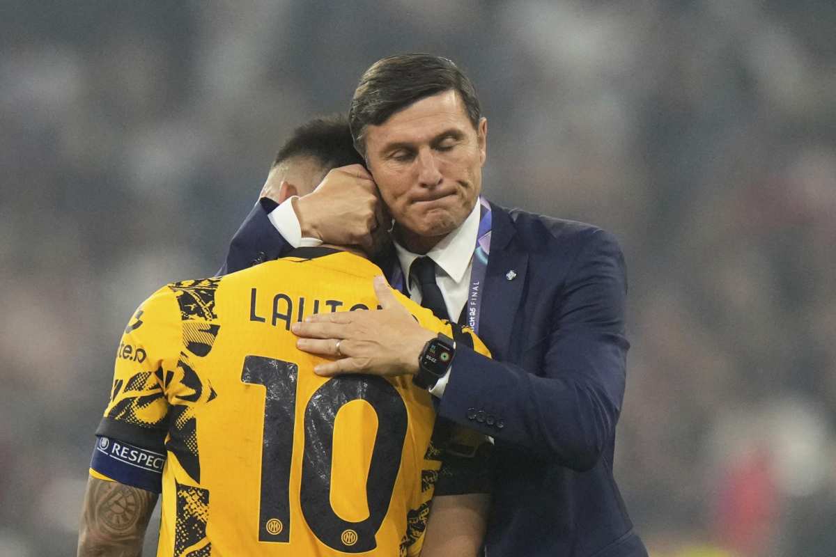 Lautaro con Zanetti