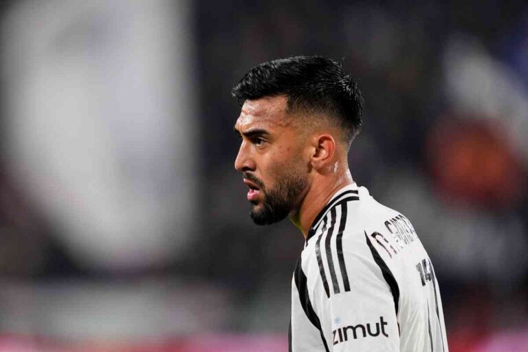 Nico Gonzalez in azione con la maglia della Juventus