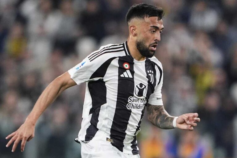 Nico Gonzalez in azione con la maglia della Juventus