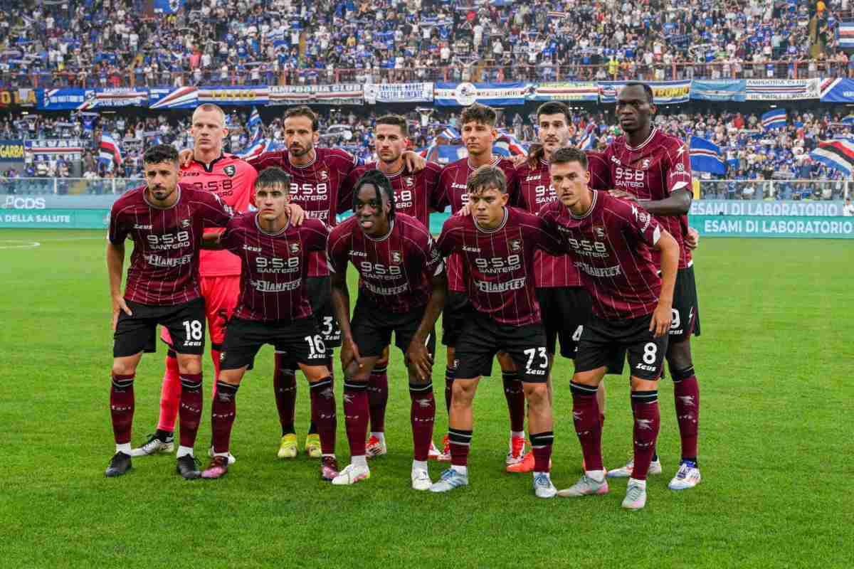 Salernitana in campo