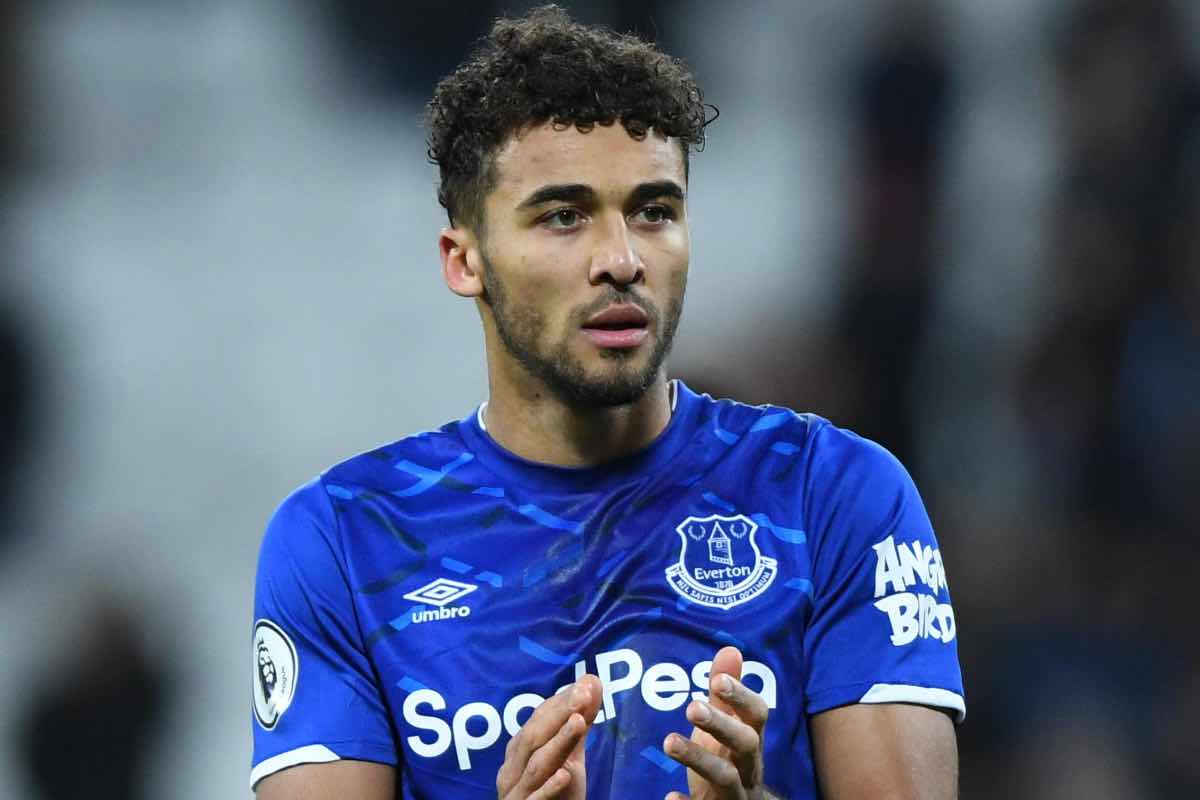 Calvert Lewin con la maglia dell'Everton