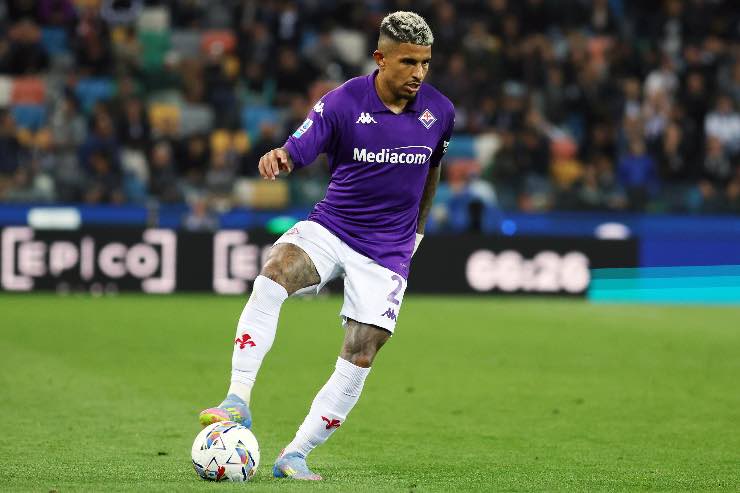 Dodò in azione con la Fiorentina