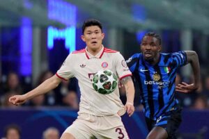 Kim con Thuram durante Inter-Bayern Monaco