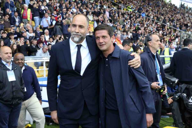 Tudor e Chivu abbracciati prima di Parma-Juventus