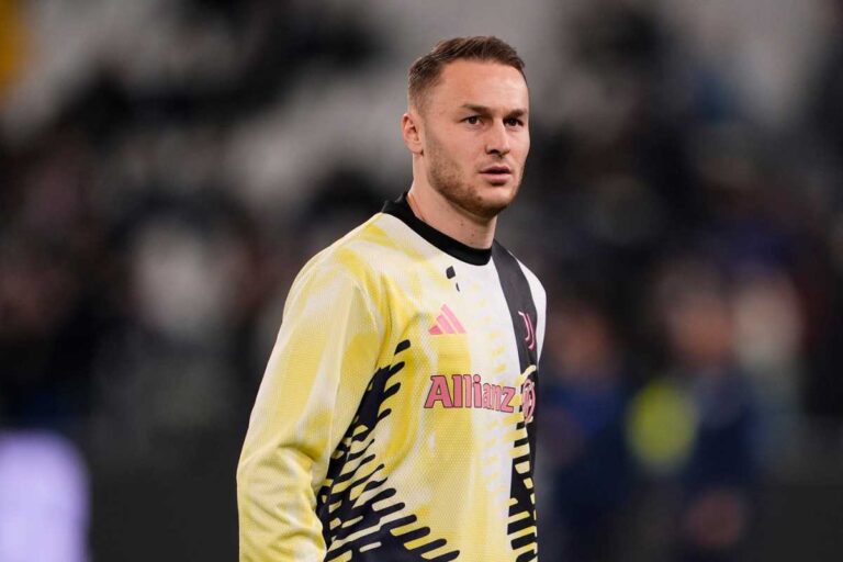 Koopmeiners durante le fasi di riscaldamento