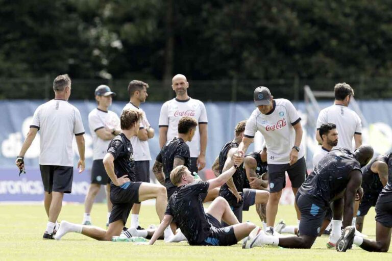 Giocatori Napoli in ritiro