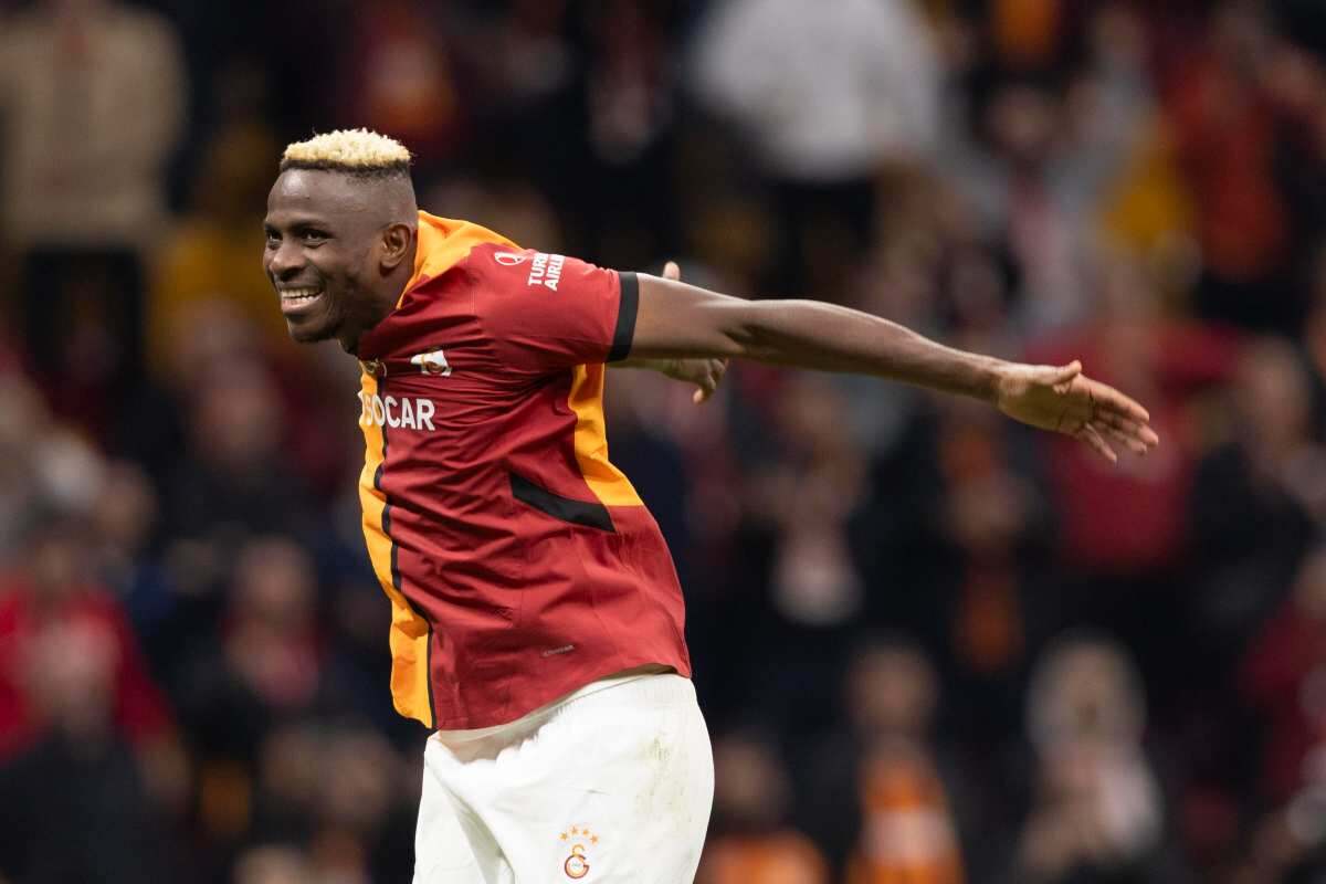 Osimhen esulta con il Galatasaray