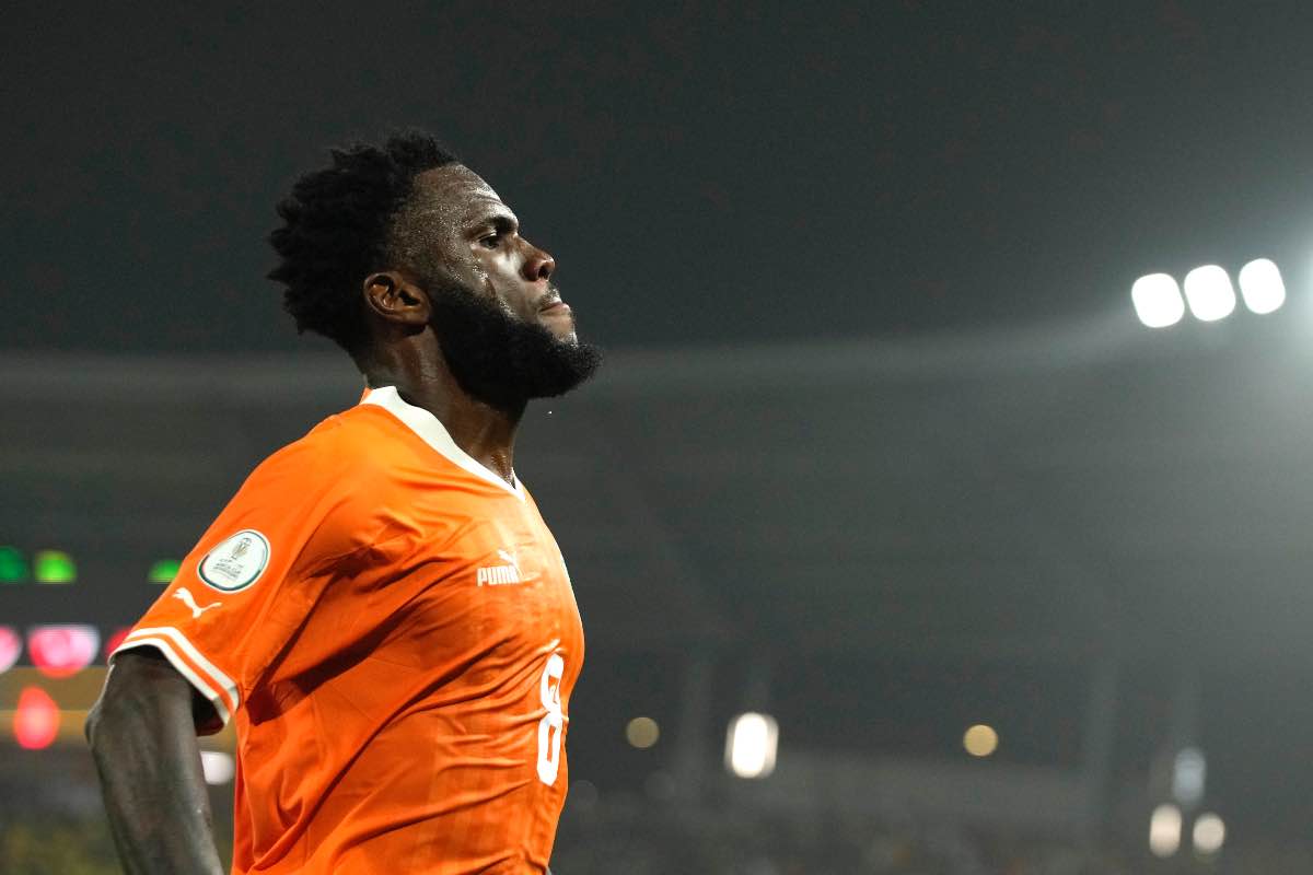 Kessie in azione con la maglia della Costa D'Avorio