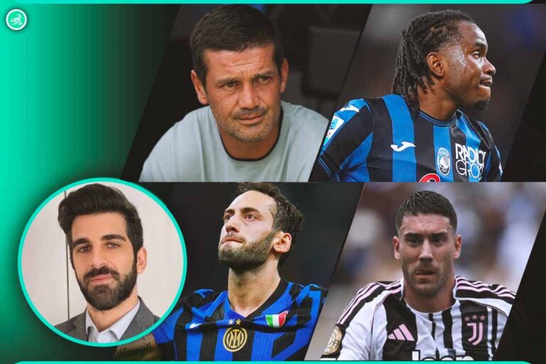 Giocatori di serie A e il giornalista Giorgio Musso di Calciomercato.it