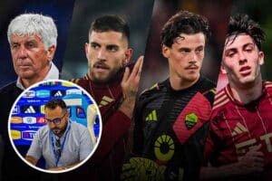 Giocatori di serie A e Giuseppe Mustica di AsRomaLive.it