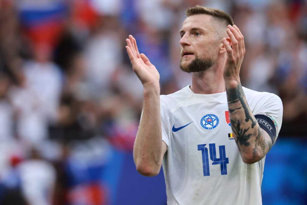 Milan Skriniar con la maglia della Slovacchia