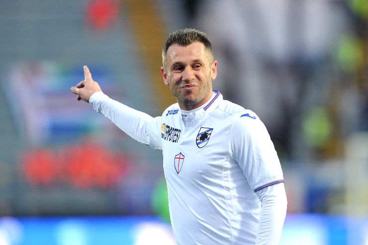 Cassano con la maglia della Sampdoria