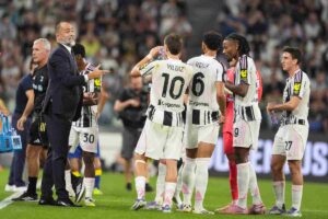Giocatori Juventus con Tudor
