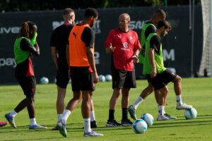 Il Milan in campo