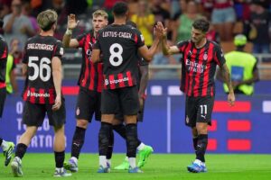 Il Milan in campo