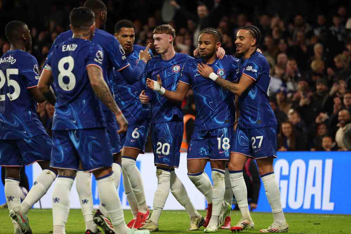 Calciatori del Chelsea esultano