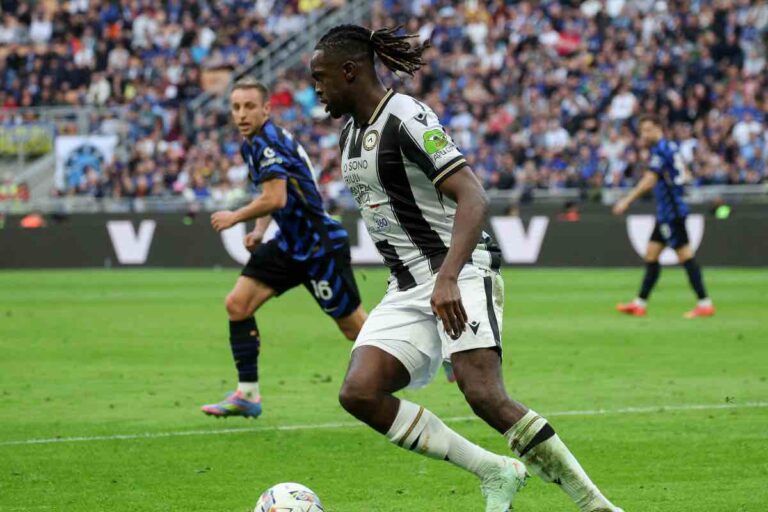 Solet con la maglia dell'Udinese