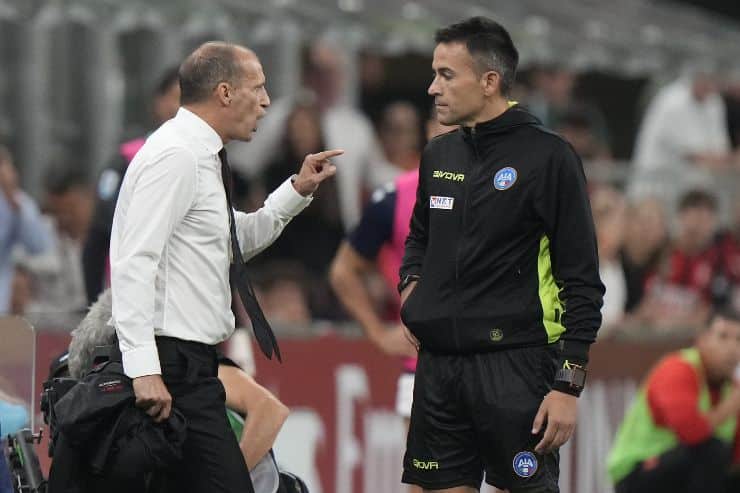 Allegri contro il quarto uomo di Milan-Bologna