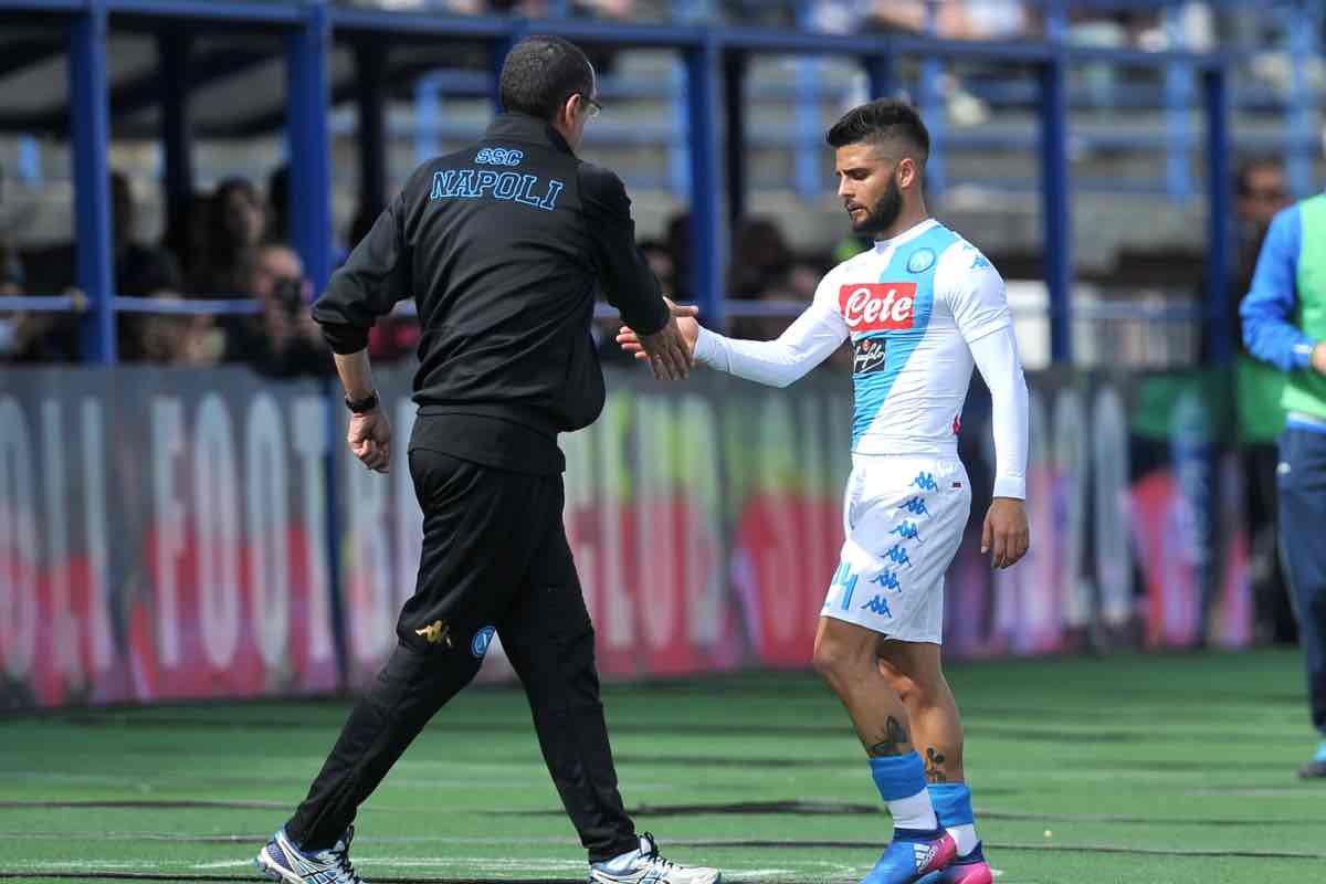 Sarri e Insigne a Napoli