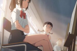 una ragazza in un anime giapponese